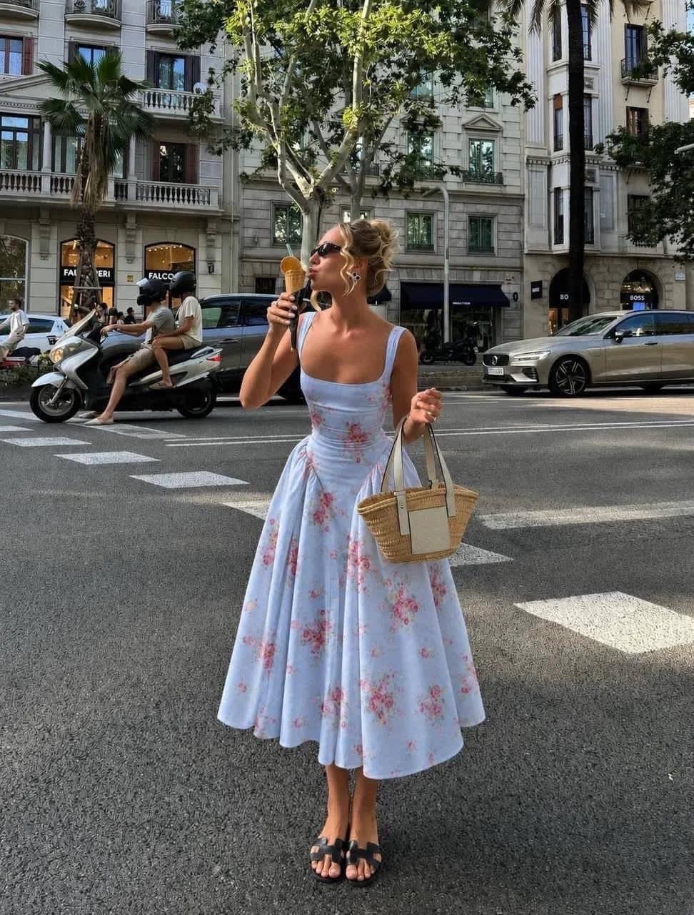 стильные наряды,модное платье,летнее платье,платье стиль,летние наряды