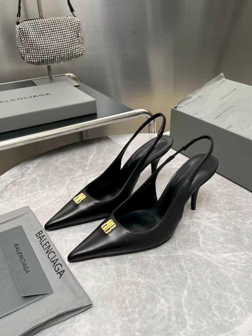 туфли balenciaga,босоножки balenciaga,женские брендовые кожаные туфли balenciaga premium каблук 9 см, balenciaga,кожаные туфли balenciaga monaco premium