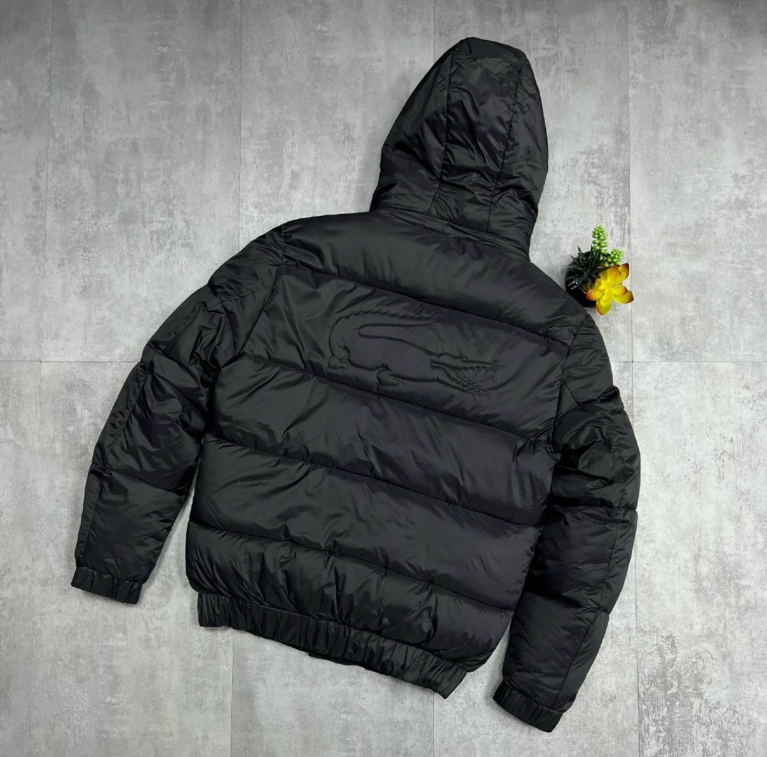 мужские пуховики lacoste,пуховик lacoste,куртка lacoste зимняя,мужская короткая куртка из водонепроницаемого пуха lacoste чёрный,куртка лакост мужская