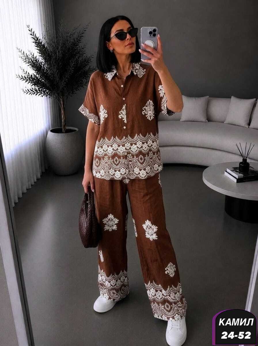 повседневный костюм,костюм женский,костюм с брюками,костюм с принтом