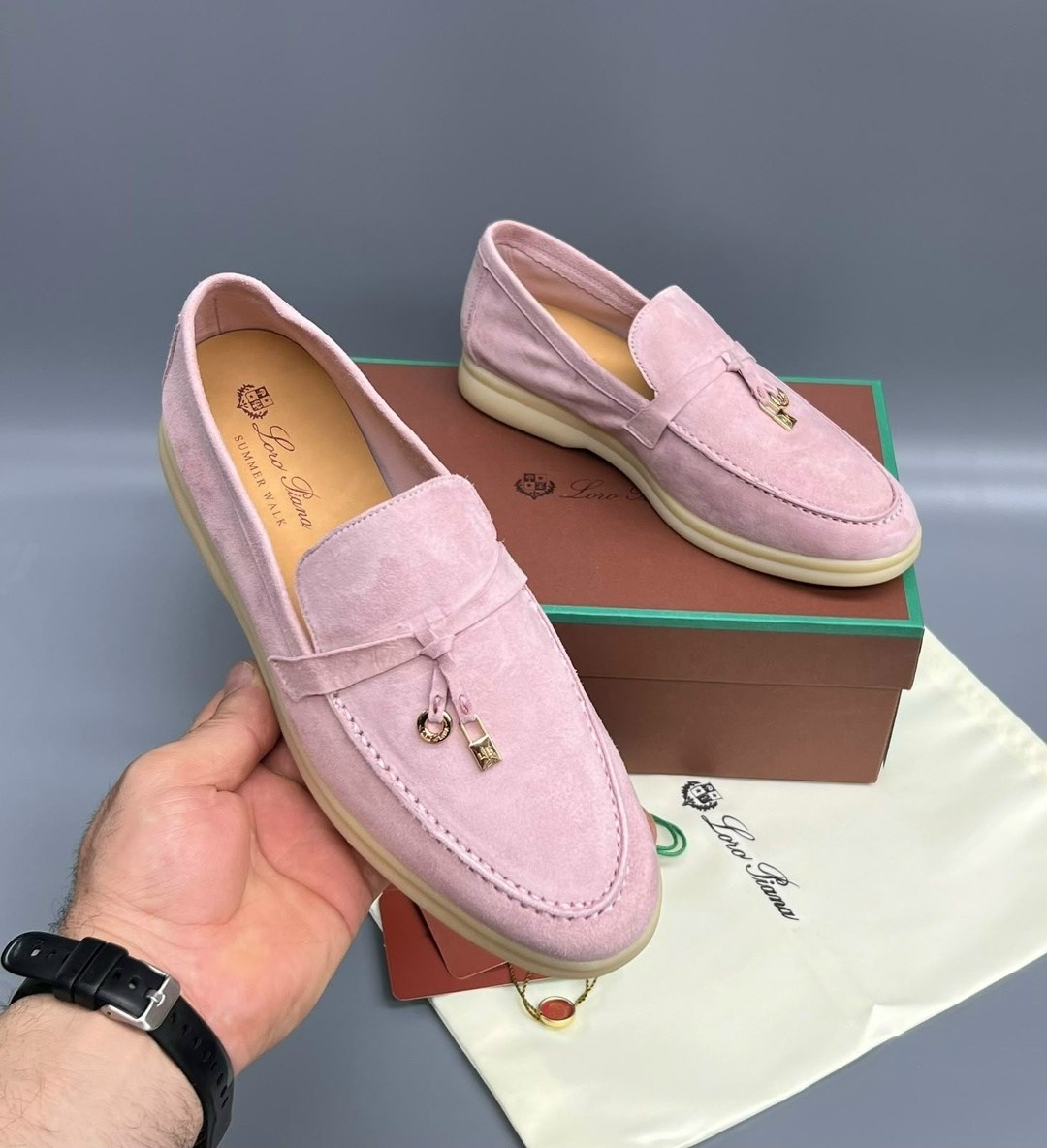 замшевые женские лоферы loro piana розовые,loro piana лоферы женские,,лоферы loro piana,замшевые лоферы лоро пиано