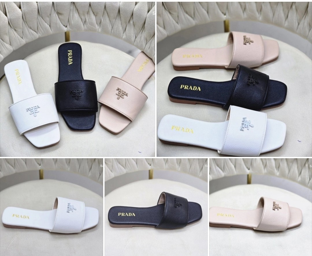 шлепанцы prada,женские шлепанцы prada,шлепки prada,тапочки женские prada,кожаные шлепанцы prada