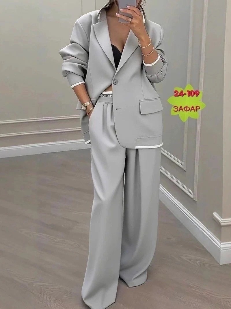 брючные костюмы женские,костюм женский ayim style голубой,костюм женский брючный деловой голубой,костюм брючный деловой,женский костюм брючный классический голубой