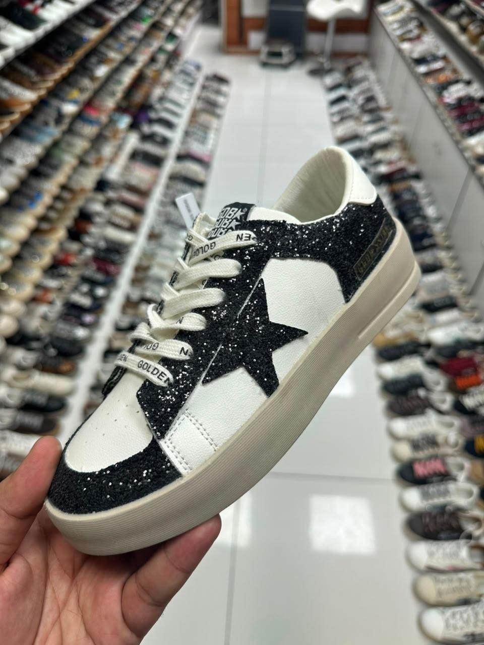 ,кеды golden goose,кроссовки golden goose wmns stardan white silver glitter,кеды golden goose hi star glitter low-top,голден гус кеды