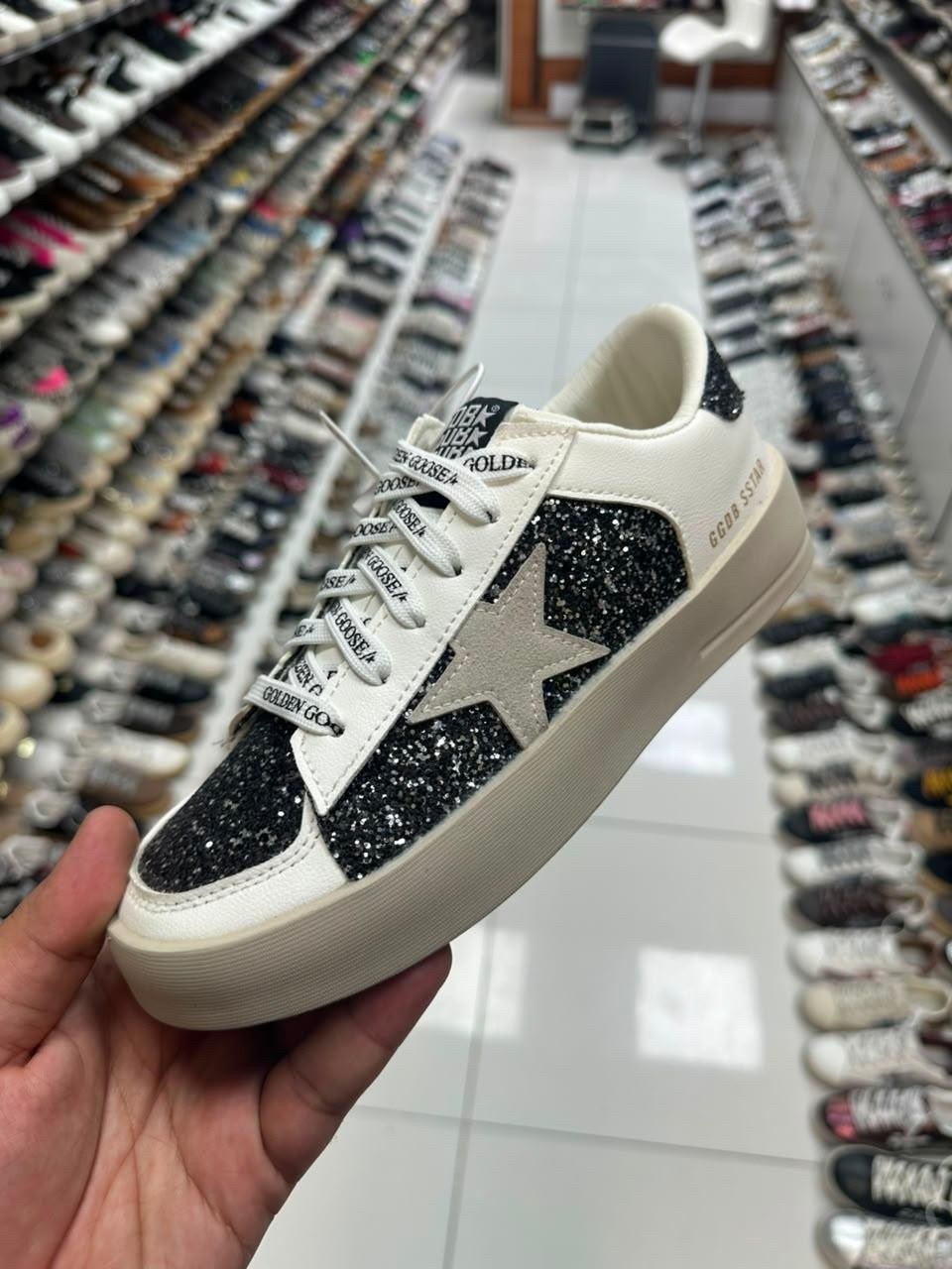 ,кеды golden goose,кроссовки golden goose wmns stardan white silver glitter,кеды golden goose hi star glitter low-top,голден гус кеды