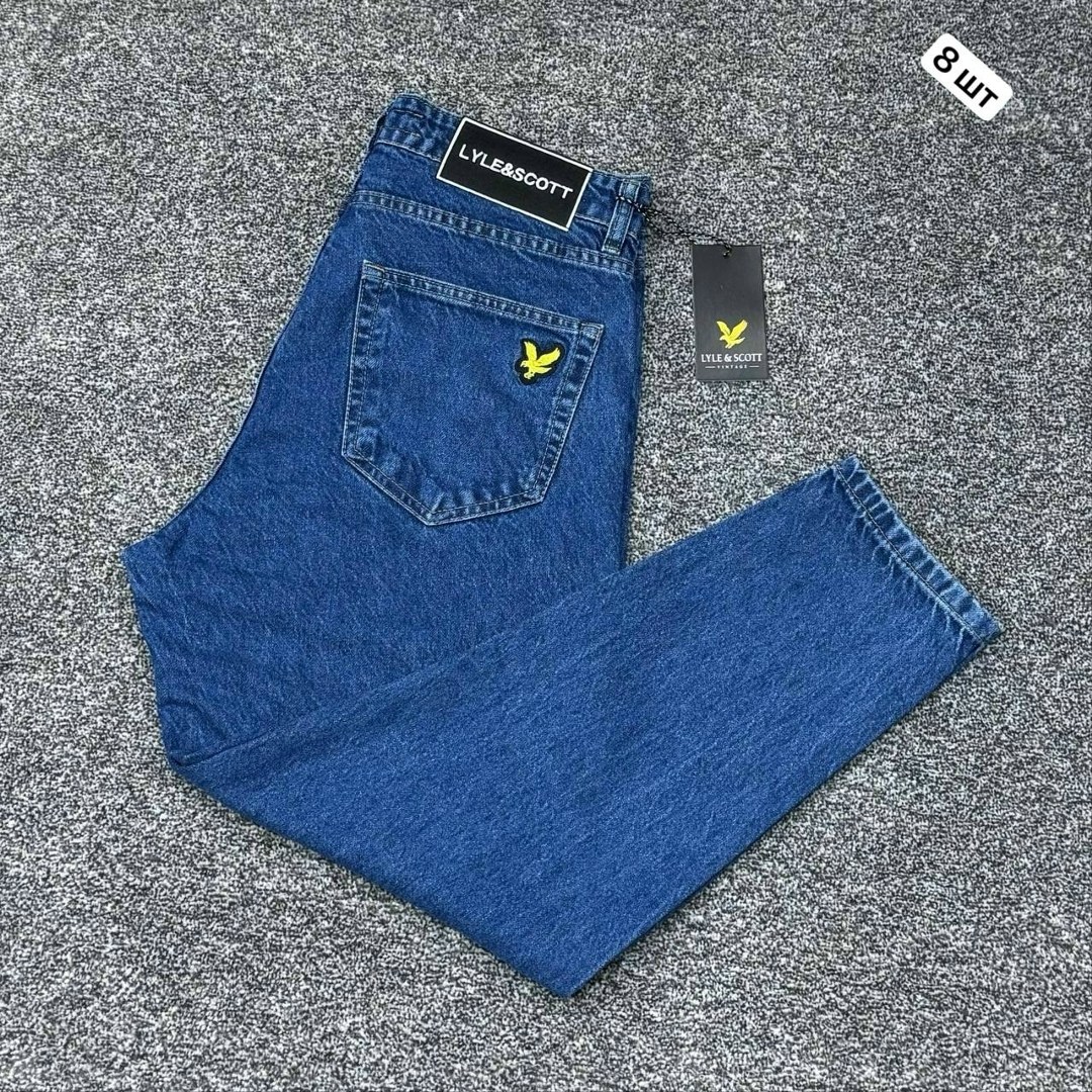 джинсы lyle&scott kamilion 286252399,джинсы lyle&scott kamilion цвет синий,мужские джинсы,джинсы широкие lyle&scott,джинсы lyle&scott kamilion