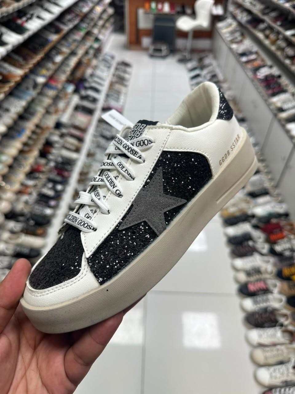 ,кеды golden goose,кроссовки golden goose wmns stardan white silver glitter,кеды golden goose hi star glitter low-top,голден гус кеды