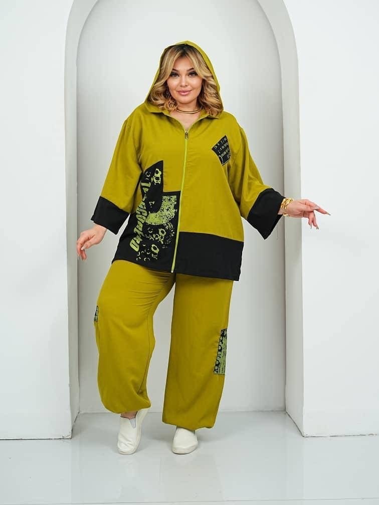 костюм женский,костюм с брюками,костюм,женский спортивный костюм больших размеров,женский костюм с брюками