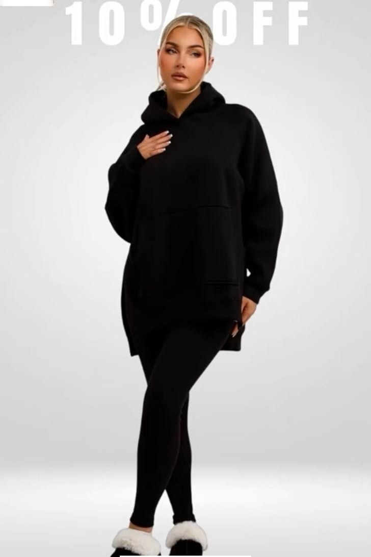 oversized hoodie,оверсайз толстовка,худи оверсайз,женская толстовка hoodievs woman-black,cпортивный костюм оверсайз