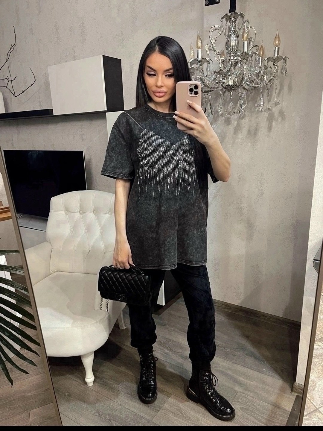 футболка оверсайз со стразами fashion lux,женская футболка,модная кофта,футболка варенка,кофты женская