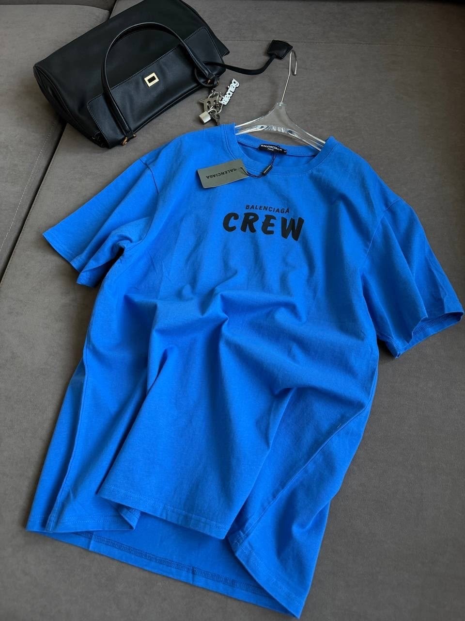 футболка мужская balenciaga,футболка balenciaga,майка balenciaga,balenciaga logo print t-shirt with balenciaga blue logo t shirt,синяя футболка баленсиага