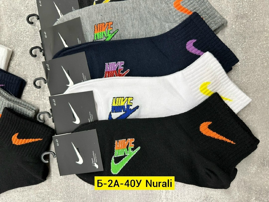мужские носки,комплект носков nike,носки найк укороченные 5 пар,носки мужские средние,носки спортивные