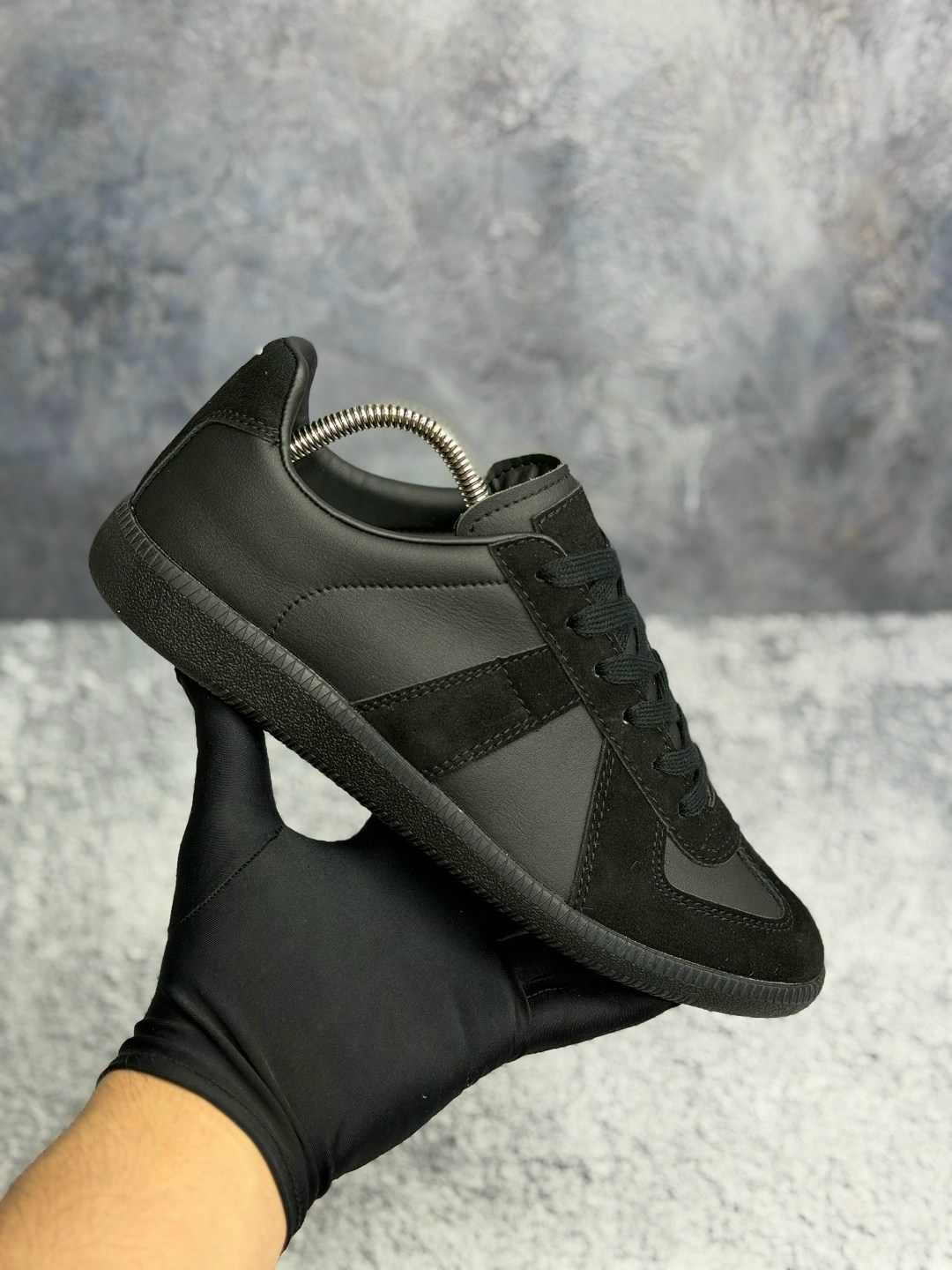 кроссовки maison margiela replica черный,maison margiela replica black,maison margiela replica sneaker black,кроссовки maison margiela replica,