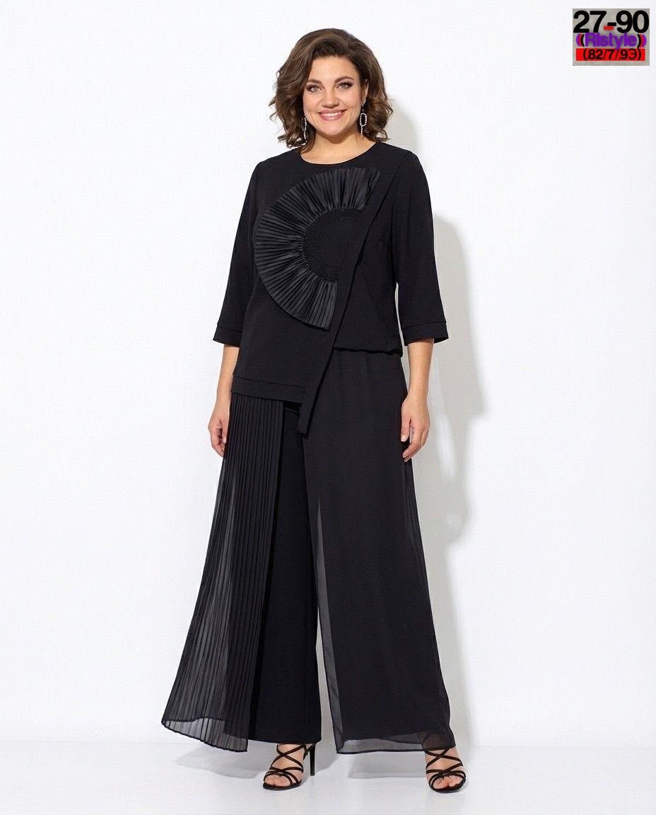 платье aira style 24413 черный,джемпер асолия 4091 черный,,брючный комплект,стильная блузка