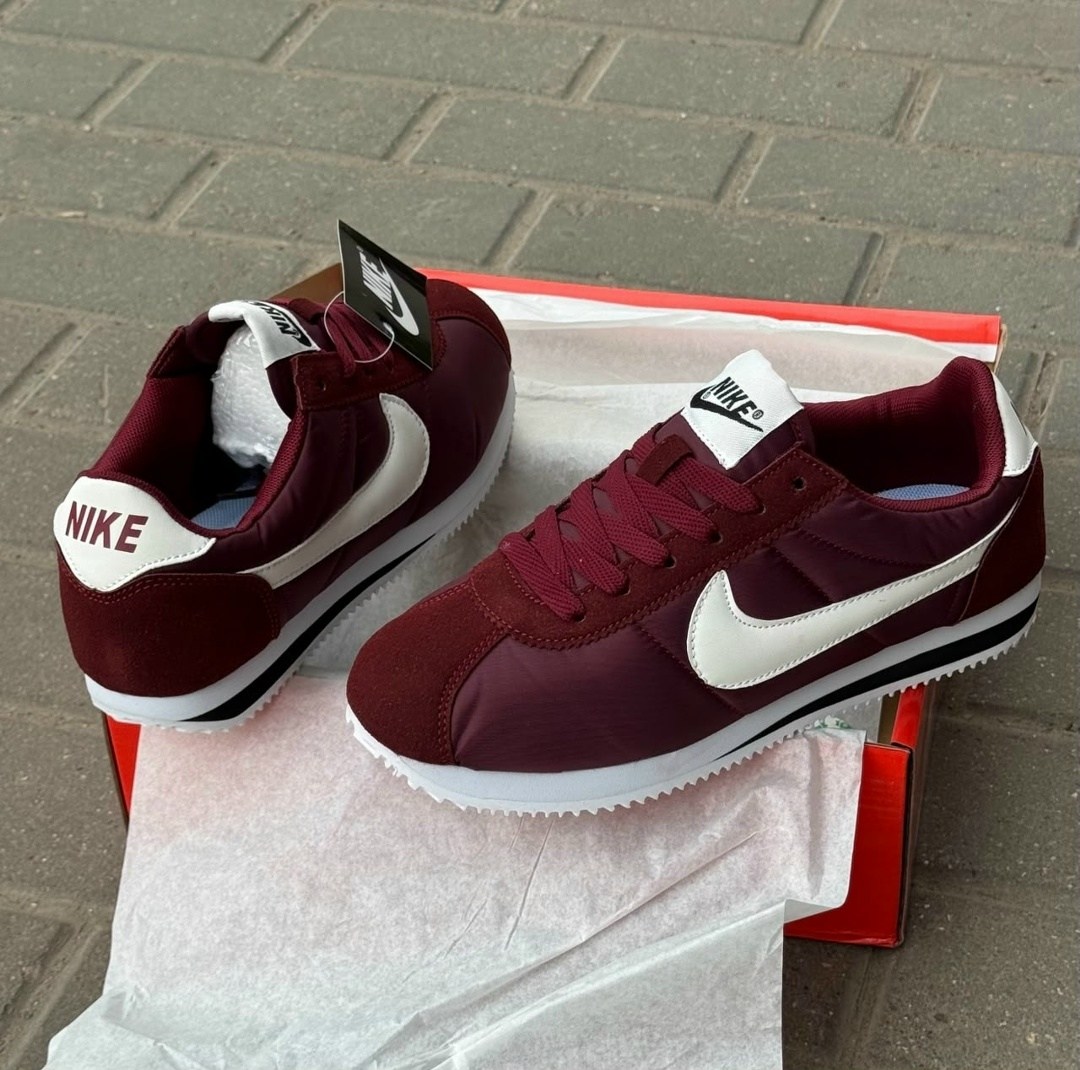 кроссовки nike cortez бордовые,nike cortez,найк cortez maroon,nike classic cortez,кроссовки