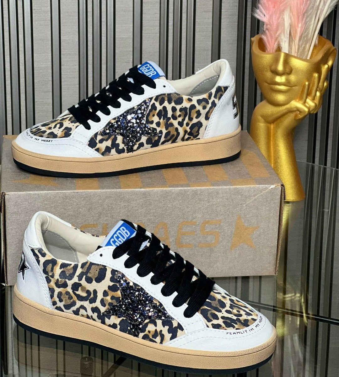кеды golden goose,,кроссовки golden goose,кеды модные,леопардовые кроссовки