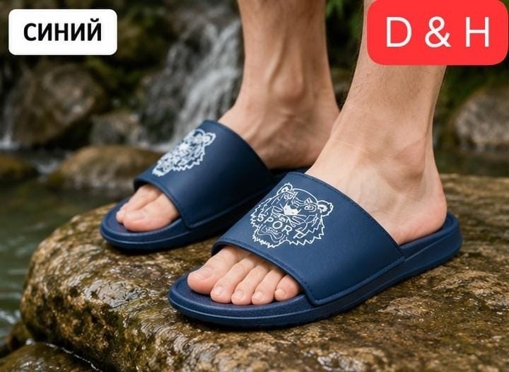 kenzo tiger,,кензо тапочки paris,kenzo shoes,шлепанцы kenzo