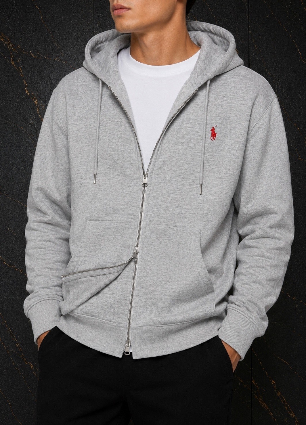 polo zip hoodie ralph lauren серая,polo ralph lauren зип худи серая,толстовка,ralph lauren fleece hoodie grey,zip hoodie ralph lauren серое