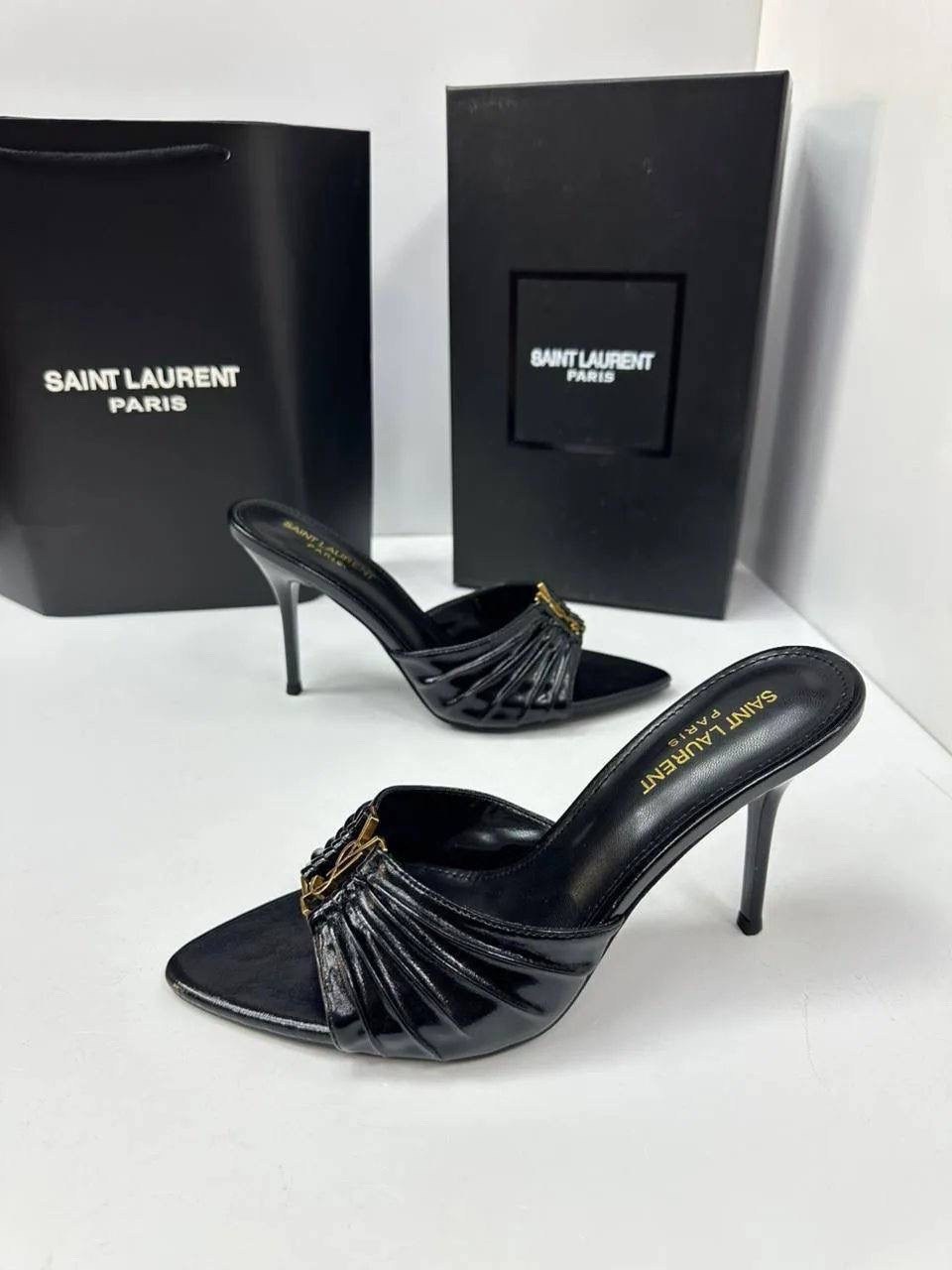 ,босоножки yves saint laurent,мюли женские,кожаные мюли,туфли yves saint laurent