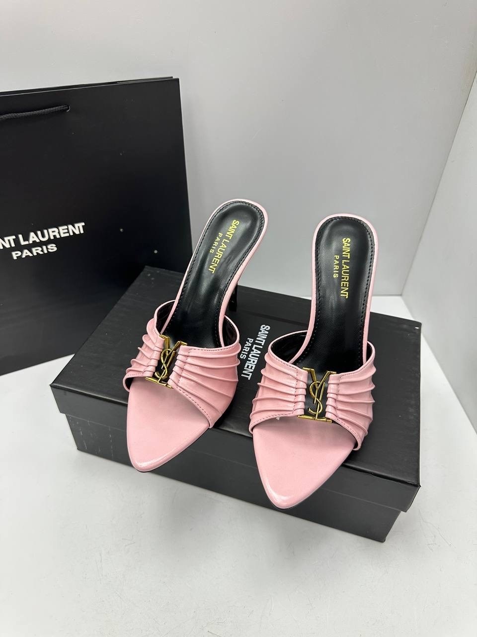 ,босоножки yves saint laurent,мюли женские,кожаные мюли,туфли yves saint laurent