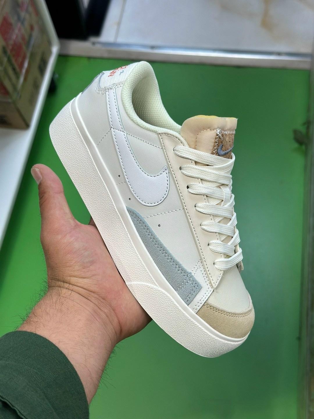 кроссовки nike blazer low '77 gs 'white pine green',кроссовки nike blazer,кроссовки nike blazer low,кроссовки nike,кроссовки nike blazer low 77 vintage pine green белый