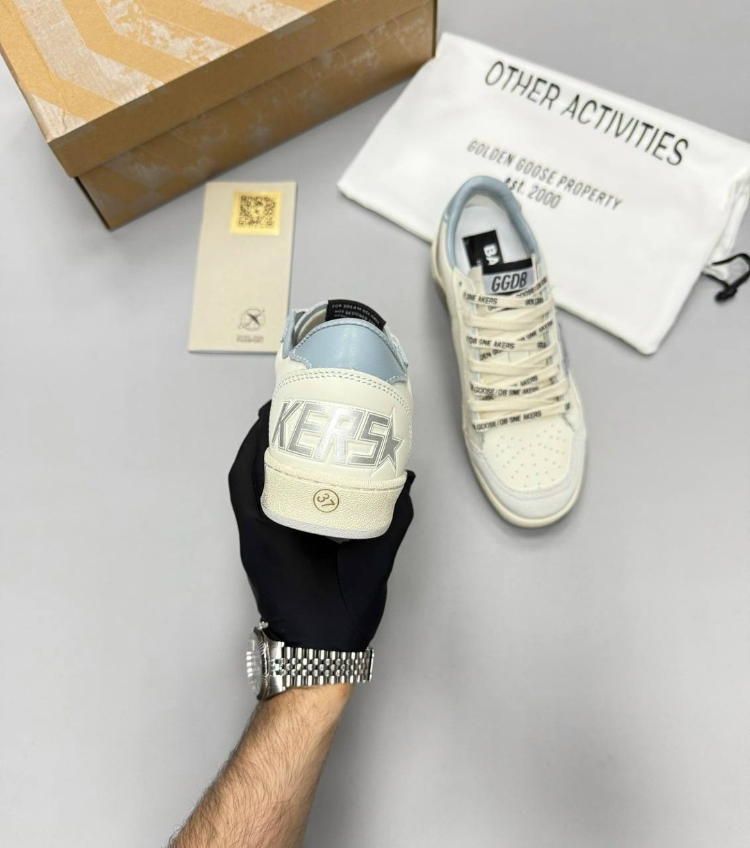 кроссовки golden goose,кеды golden goose,кроссовки golden goose wmns ball star белый,кожаные кроссовки ball star golden goose optic white/silver,golden goose super star