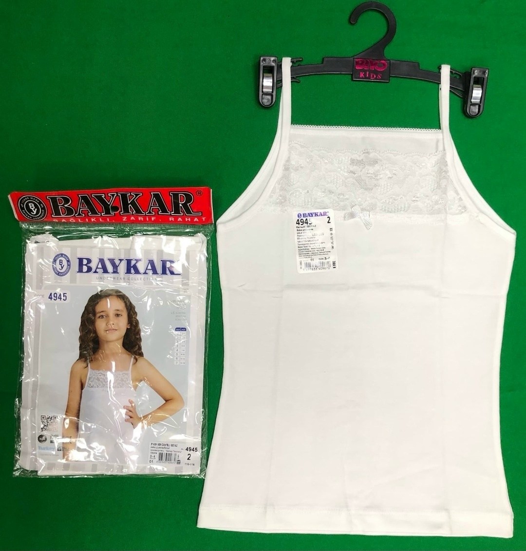 майка для девочки baykar,baykar детское белье 4108,топ для девочек baykar,детское белье baykar,майка девочка