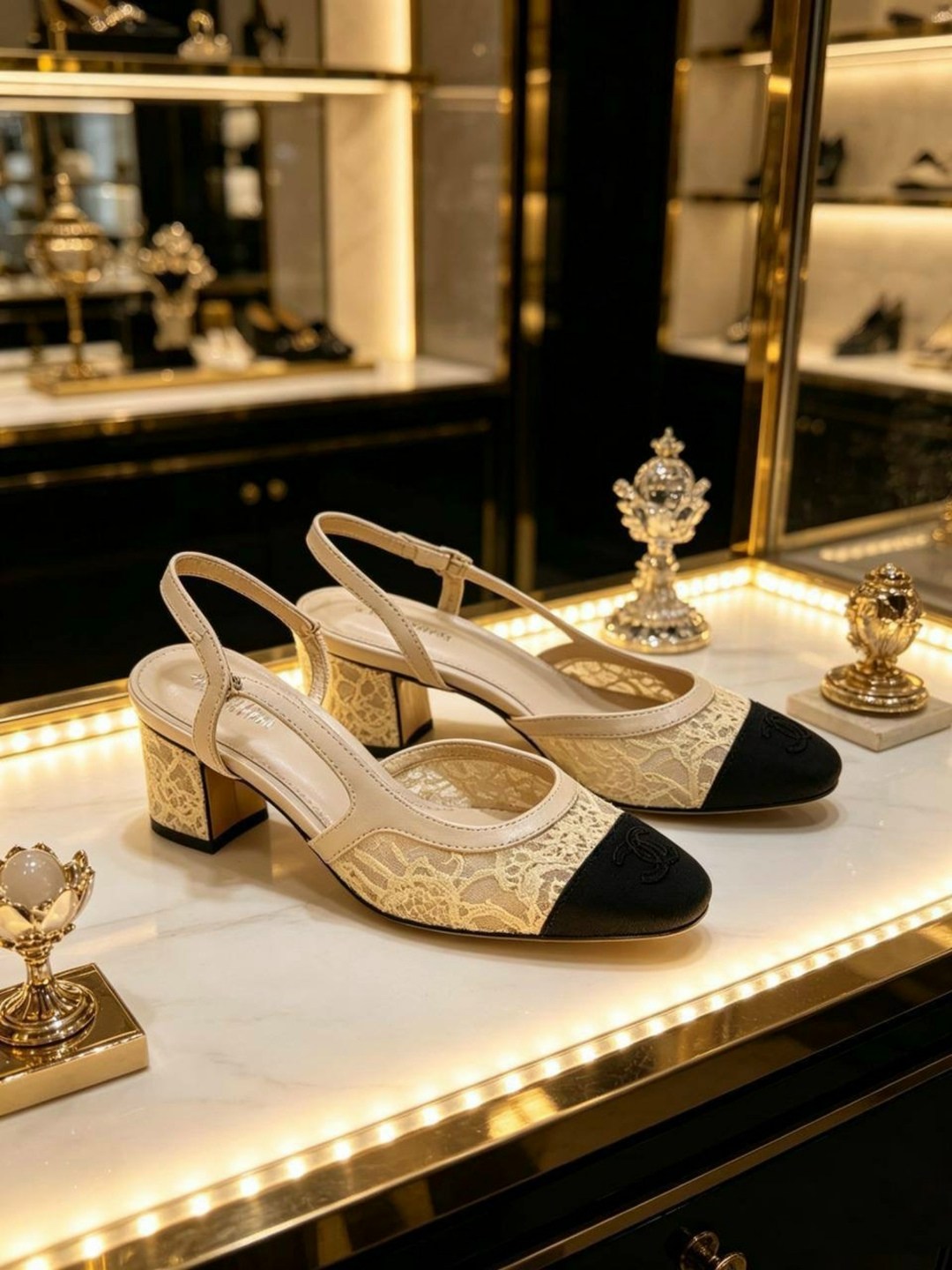 босоножки chanel,chanel туфли,туфли шанель бежевые с черным носом,,босоножки шанель