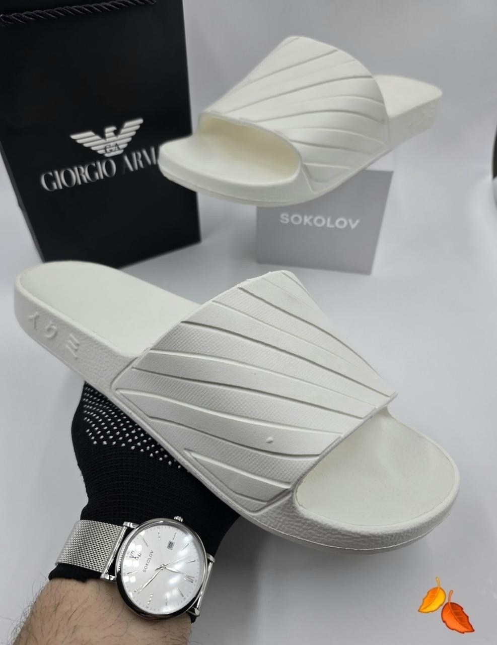 сланцы emporio armani,шлепанцы белые,шлепанцы женские,шлёпанцы женские emporio armani,armani exchange шлепанцы
