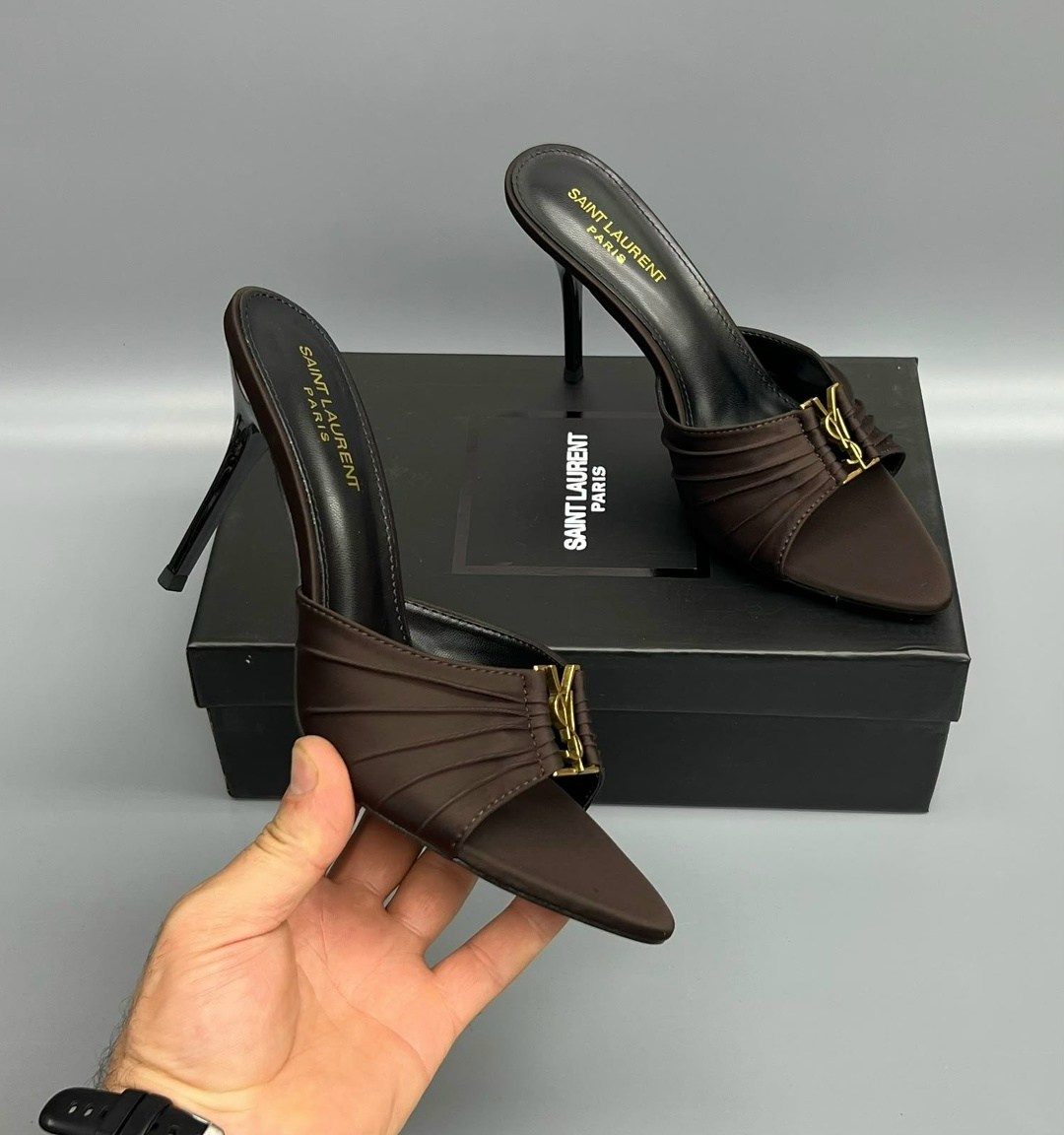 ,босоножки yves saint laurent, женская туфли,женские мюли,брендовая