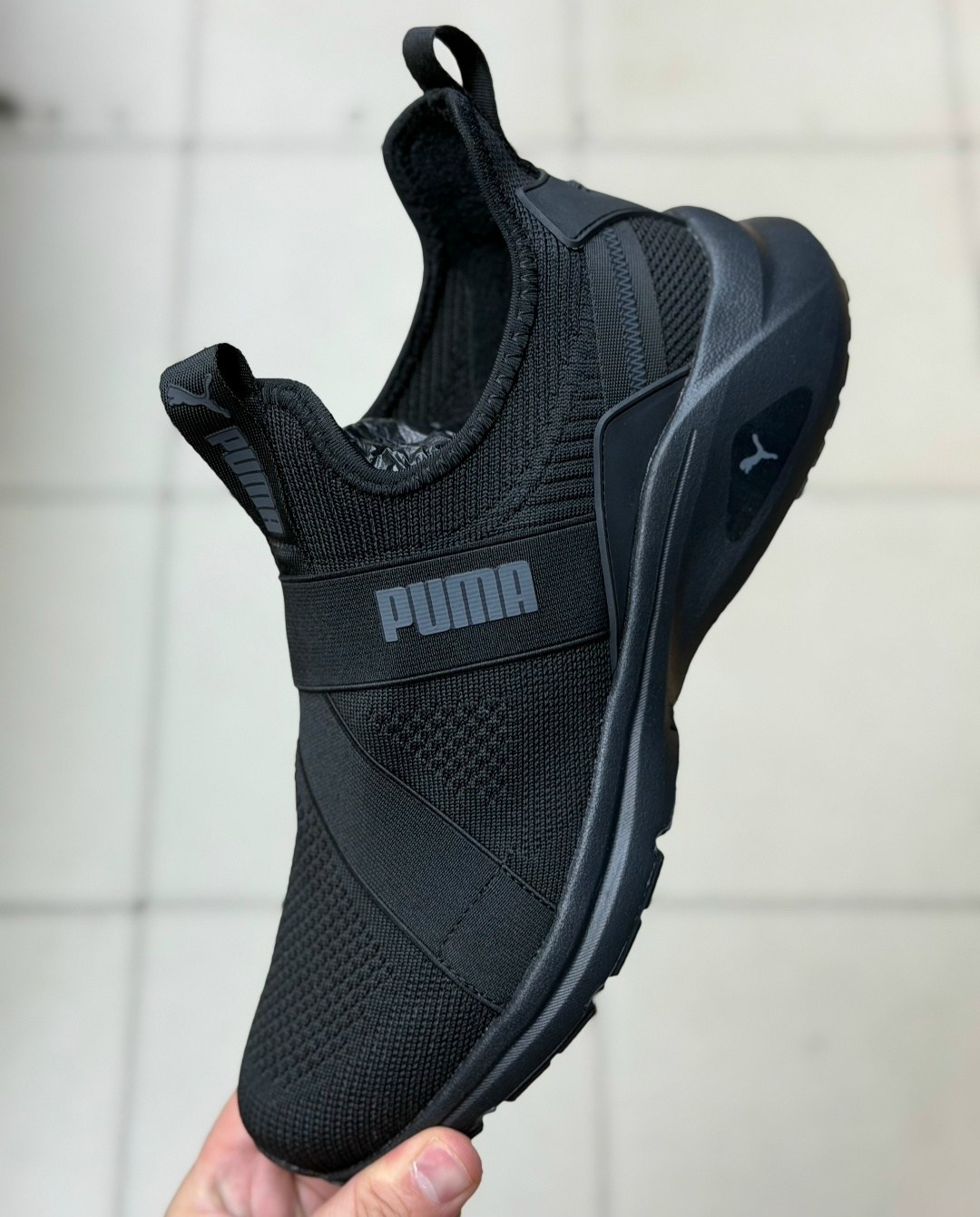 кроссовки puma,женские кроссовки puma,кроссовки,кроссовки puma wired run slipon,черные кроссовки puma