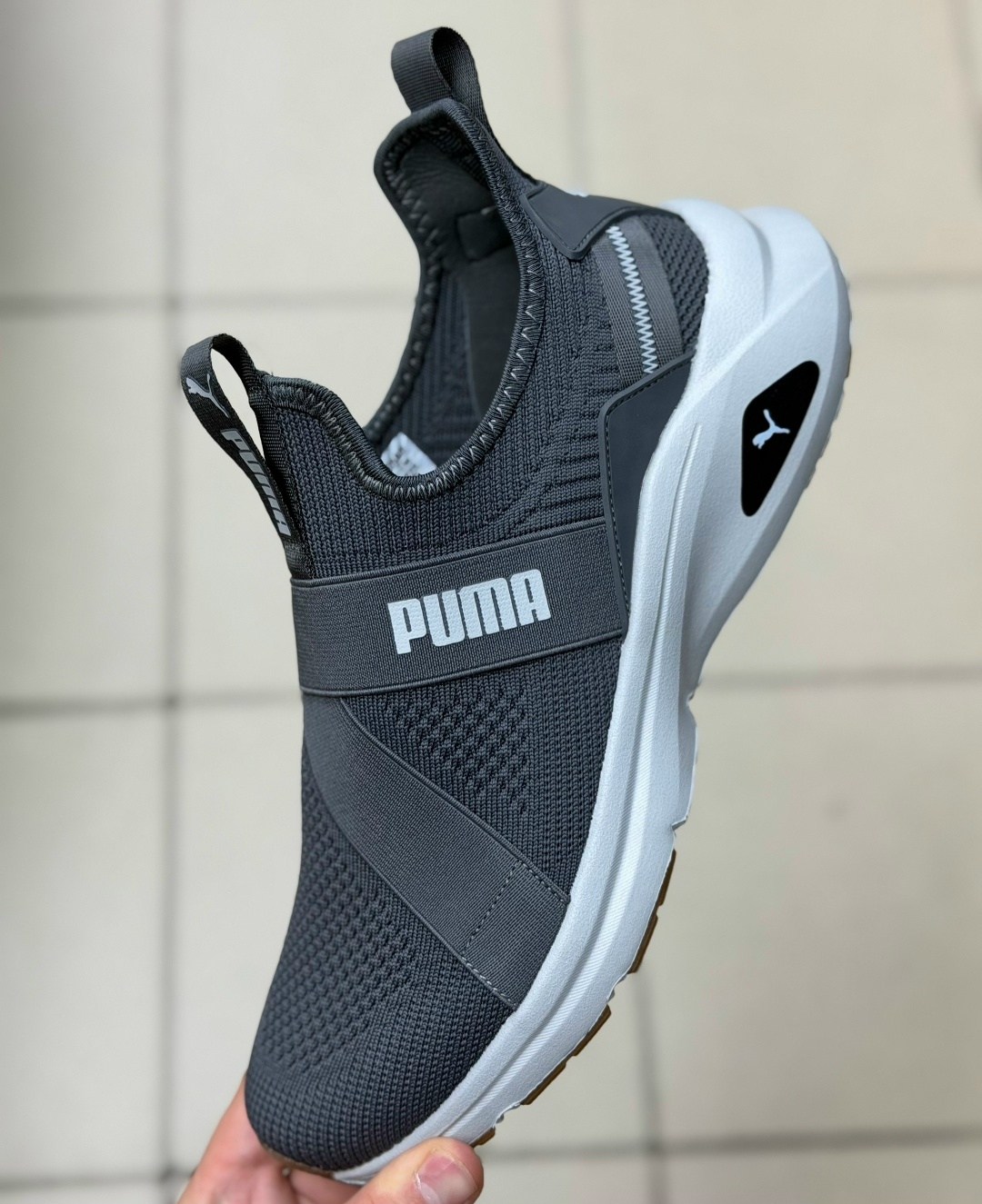 кроссовки puma,женские кроссовки puma,кроссовки,кроссовки puma wired run slipon,черные кроссовки puma