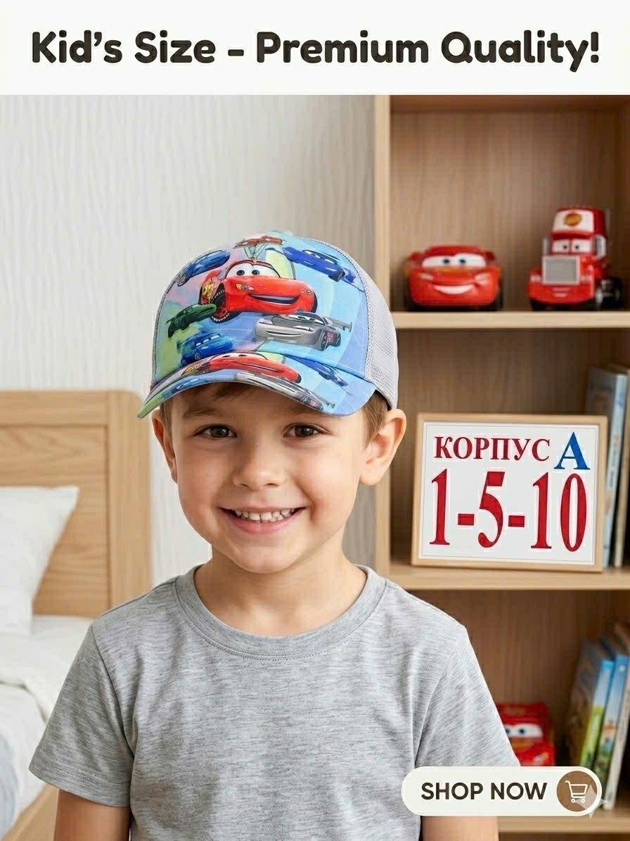 кепка для мальчика,кепка детская тачка,кепка детская для мальчика,кепка детская,бейсболка для мальчика