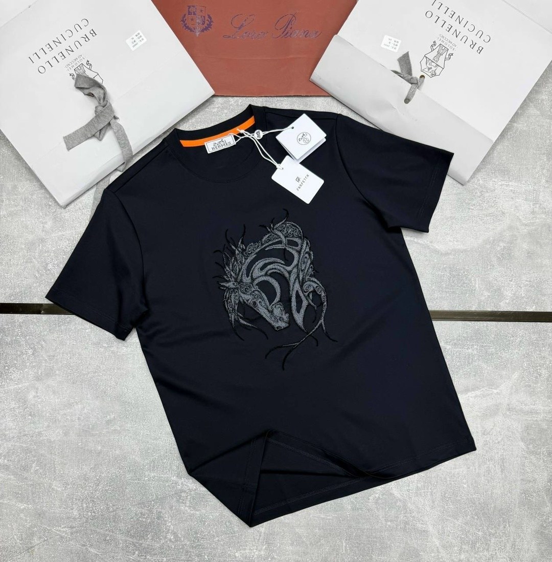 мужская футболка,футболки для мужчин,футболка,футболка hermes,футболки мужские брендовые