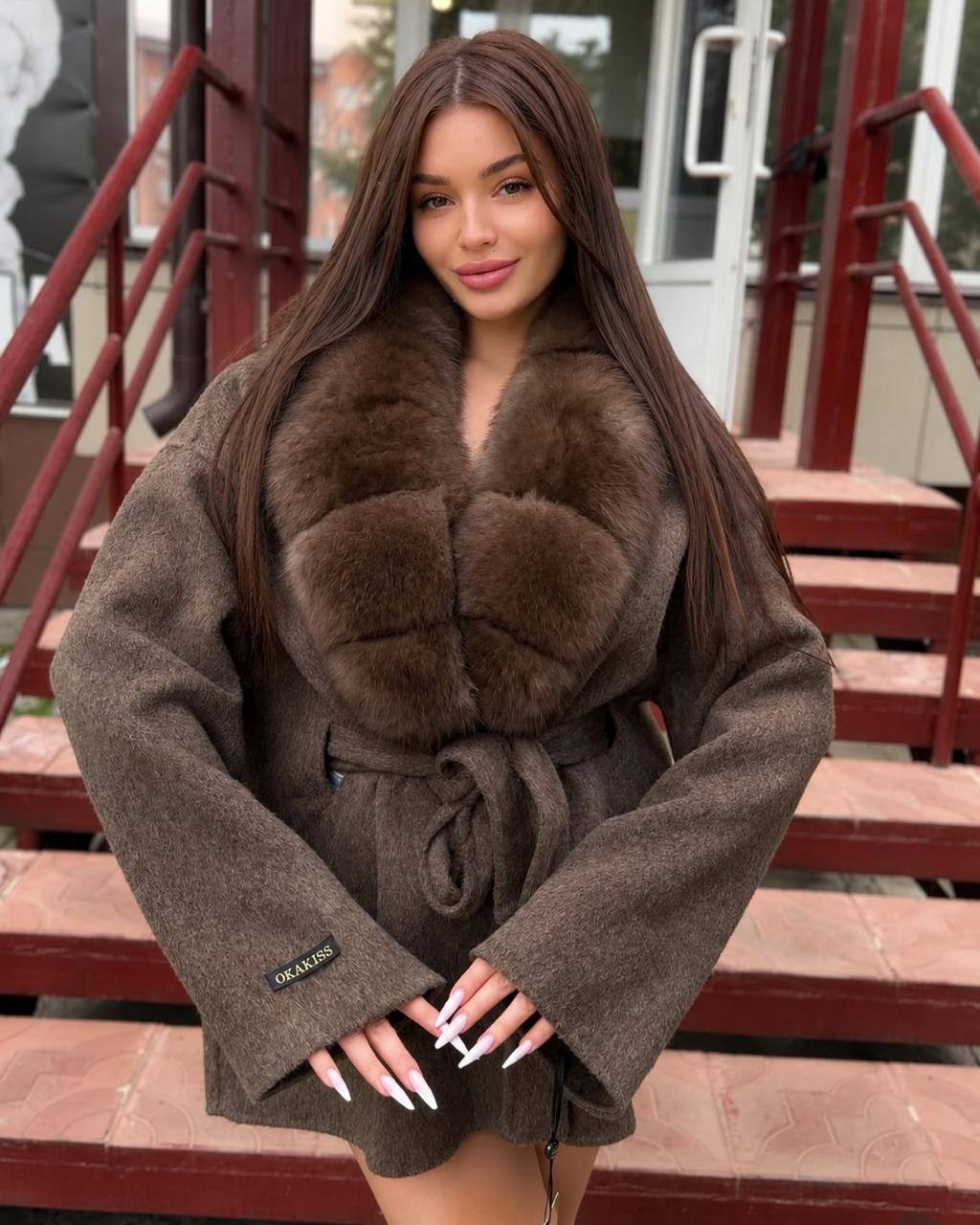 пальто с мехом,пальто кашемировое с мехом песца,пальто с натуральным мехом,женское пальто с натуральным мехом,полупальто с мехом