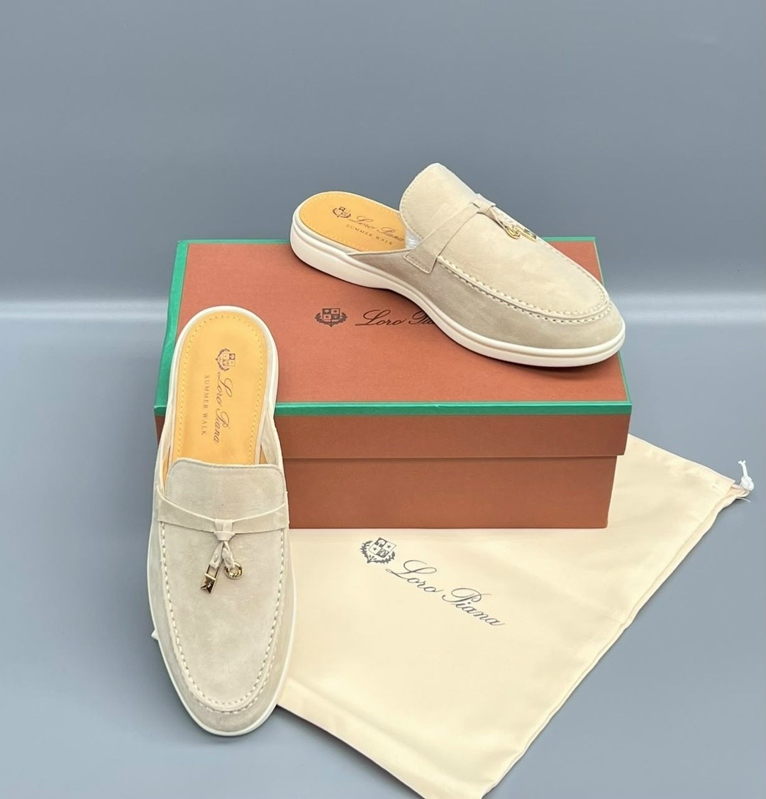 ,лоферы женские loro piana,женские замшевые мюли loro piana бежевые,лоферы loro piana,лоферы из натуральной замши loro piana