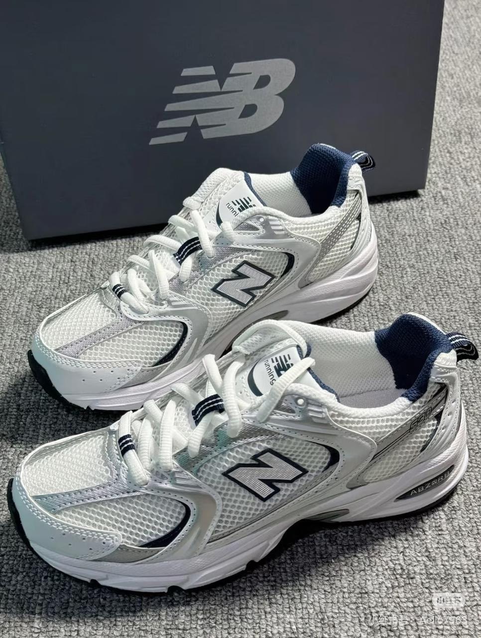 кроссовки new balance 530 бело-серые,кроссовки new balance 530,кроссовки new balance 530 white silver navy,кроссовки new balance 530 белого,new balance 530 'silver navy'