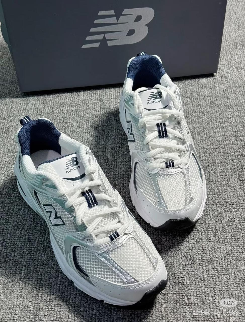 кроссовки new balance 530 бело-серые,кроссовки new balance 530,кроссовки new balance 530 white silver navy,кроссовки new balance 530 белого,new balance 530 'silver navy'