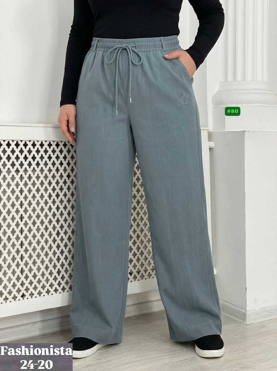 штаны палаццо,штаны палаццо женские,брюки джинс p412-0815 l.blue,джинсовые брюки,женские штаны