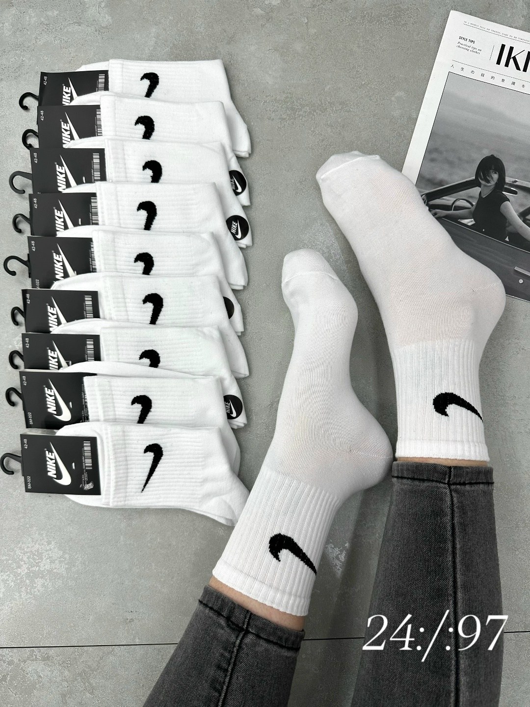 носки nike низкие спортивные набор 10 пар,носки найк 10 пар,короткие спортивные носки женские и мужские 10 пар nike,носки мужские,носки мужские 10 пар