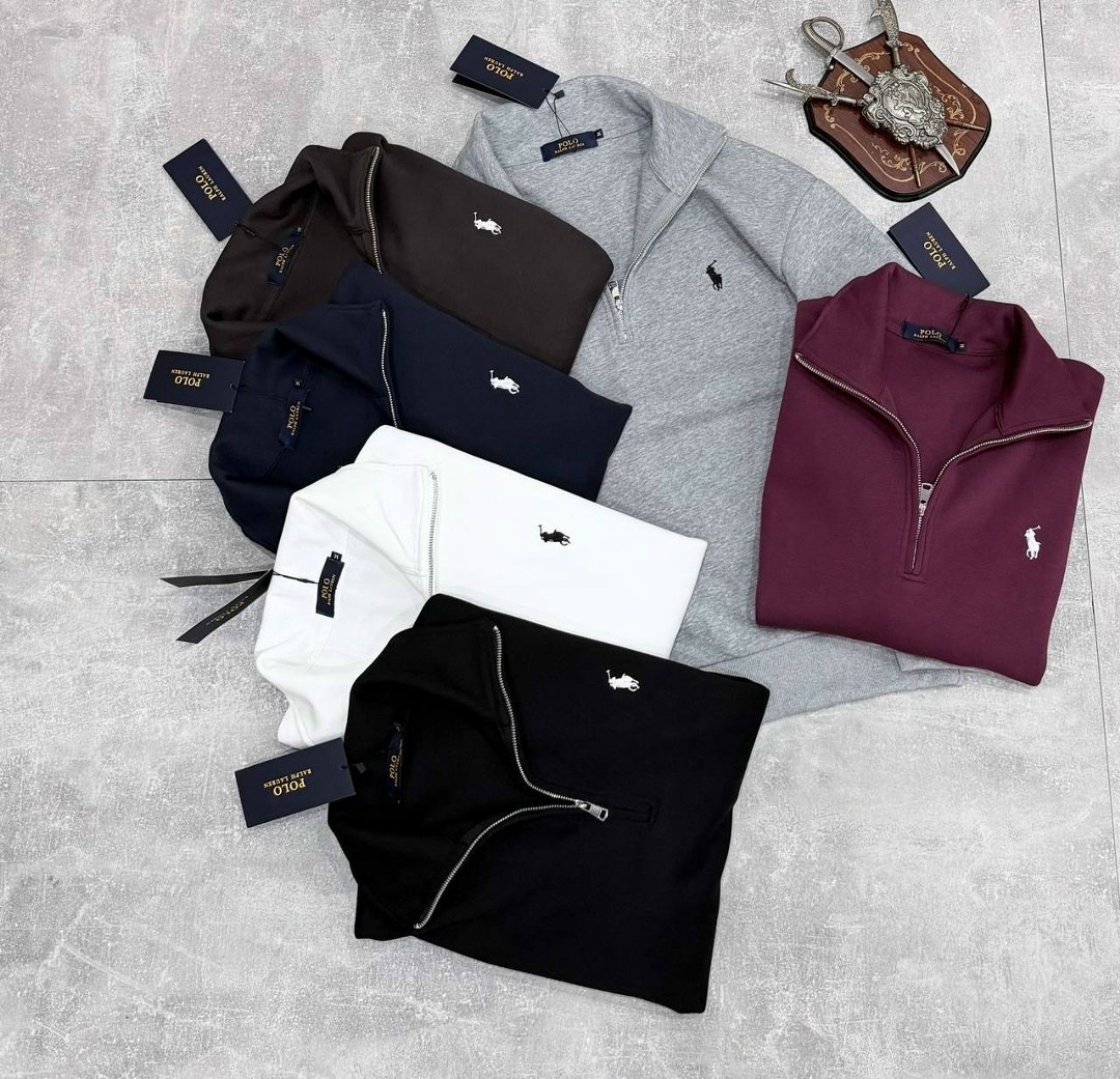 кофта polo ralph lauren полузамок на флисе,кофта поло,свитшот поло ральф лорен черный,мужская кофта,кофта толстовка