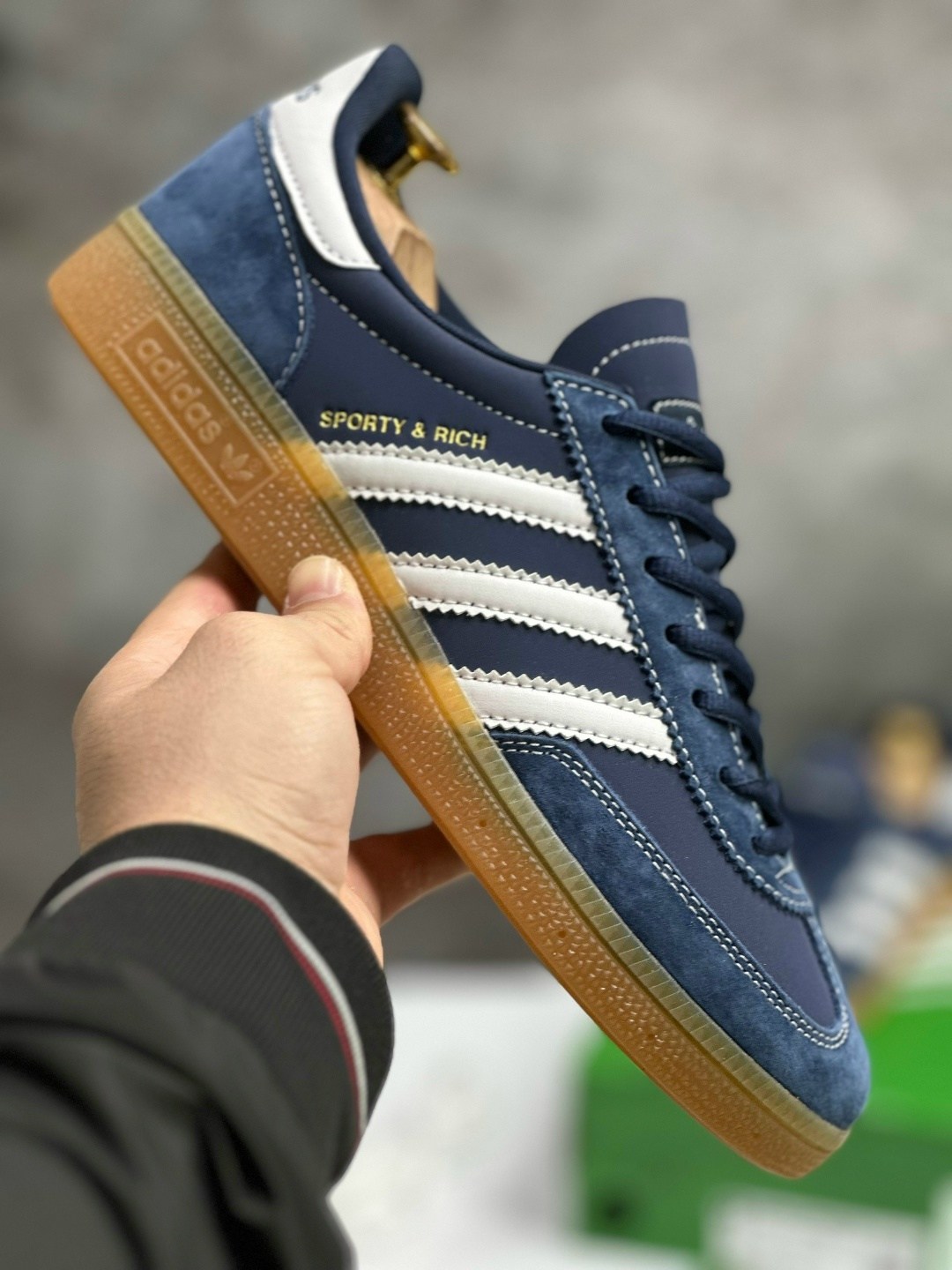adidas handball spezial,кроссовки adidas sporty & rich x handball spezial 'night indigo',adidas originals handball spezial,кроссовки adidas,кроссовки spezial adidas