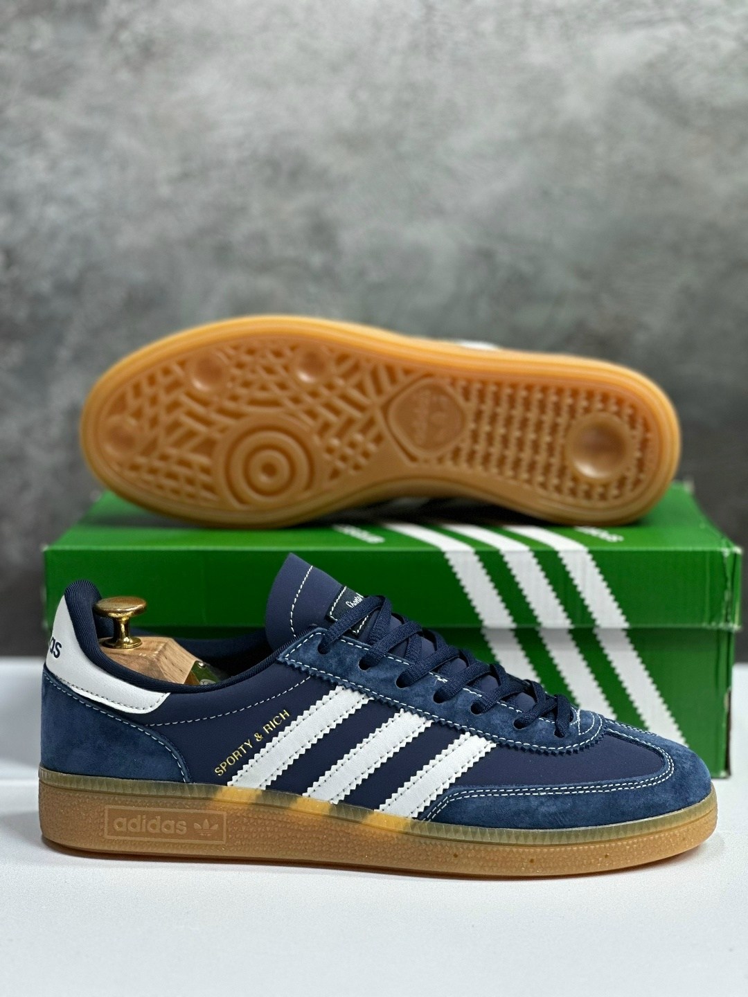 adidas handball spezial,кроссовки adidas sporty & rich x handball spezial 'night indigo',adidas originals handball spezial,кроссовки adidas,кроссовки spezial adidas