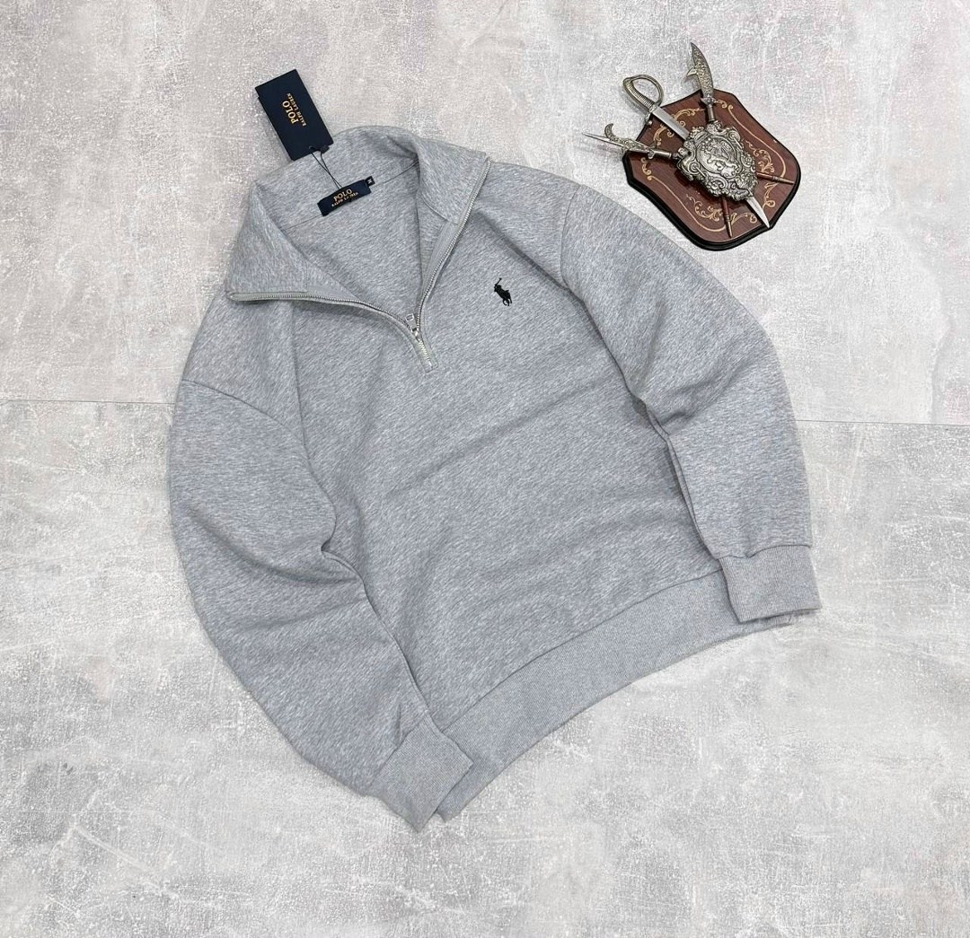 кофта polo ralph lauren полузамок на флисе,кофта поло,свитшот поло ральф лорен черный,мужская кофта,кофта толстовка