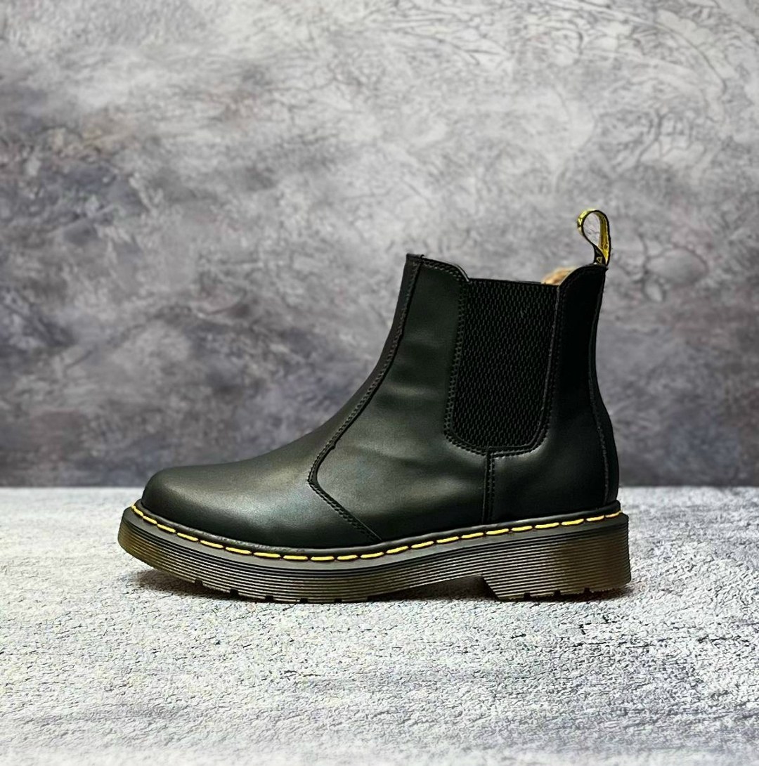 ,dr martens chelsea,dr martens ботинки,ботинки челси из гладкой кожи dr martens 2976,ботинки челси
