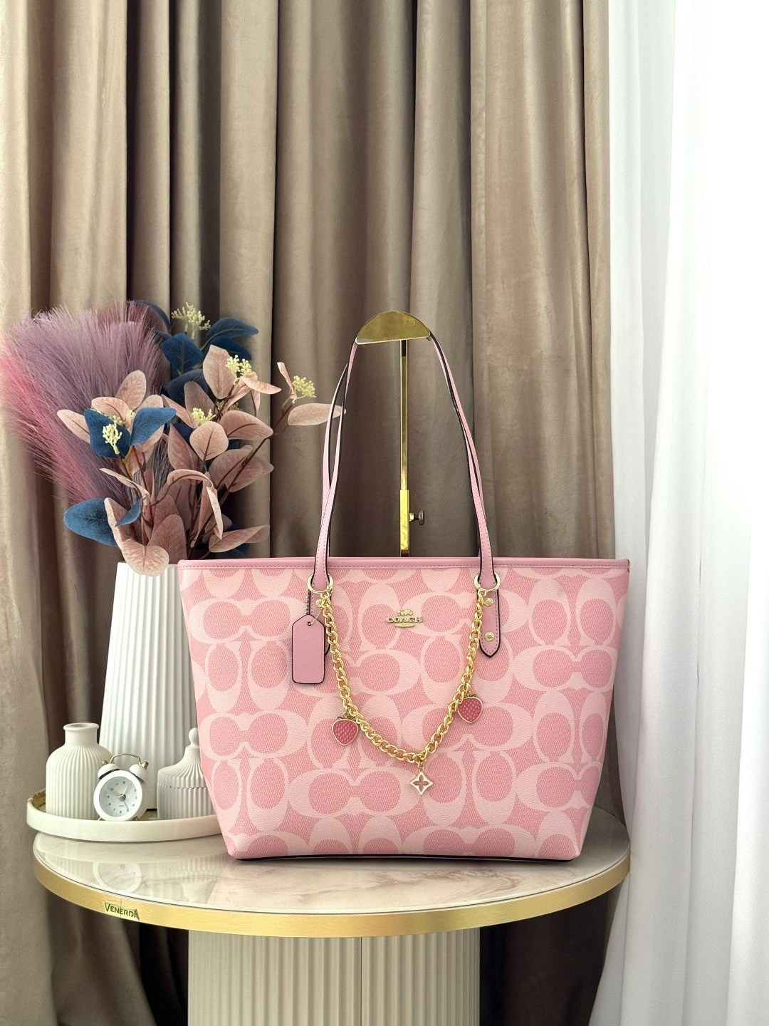 сумка coach,розовые сумки,coach розовая сумка тоут,coach розовая сумка тоут для женщин,модная сумка