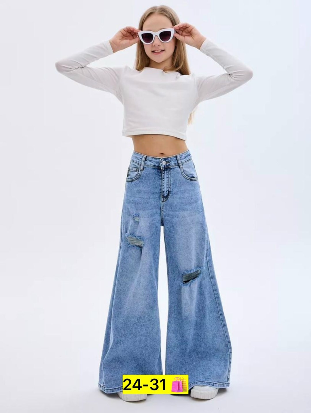 джинсы подростковые широкие палаццо kydenim,джинсы палаццо подростковые,джинсы для девочек,джинсы подростковые широкие палаццо kydenim 222325488,джинсы широкие для девочек
