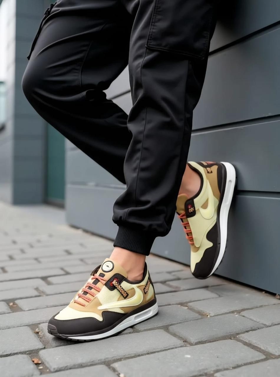 желтые кроссовки,кроссовки,travis scott x nike air max 1,nike air max 1 travis scott cactus jack saturn,nike air max 1 travis scott cactus jack