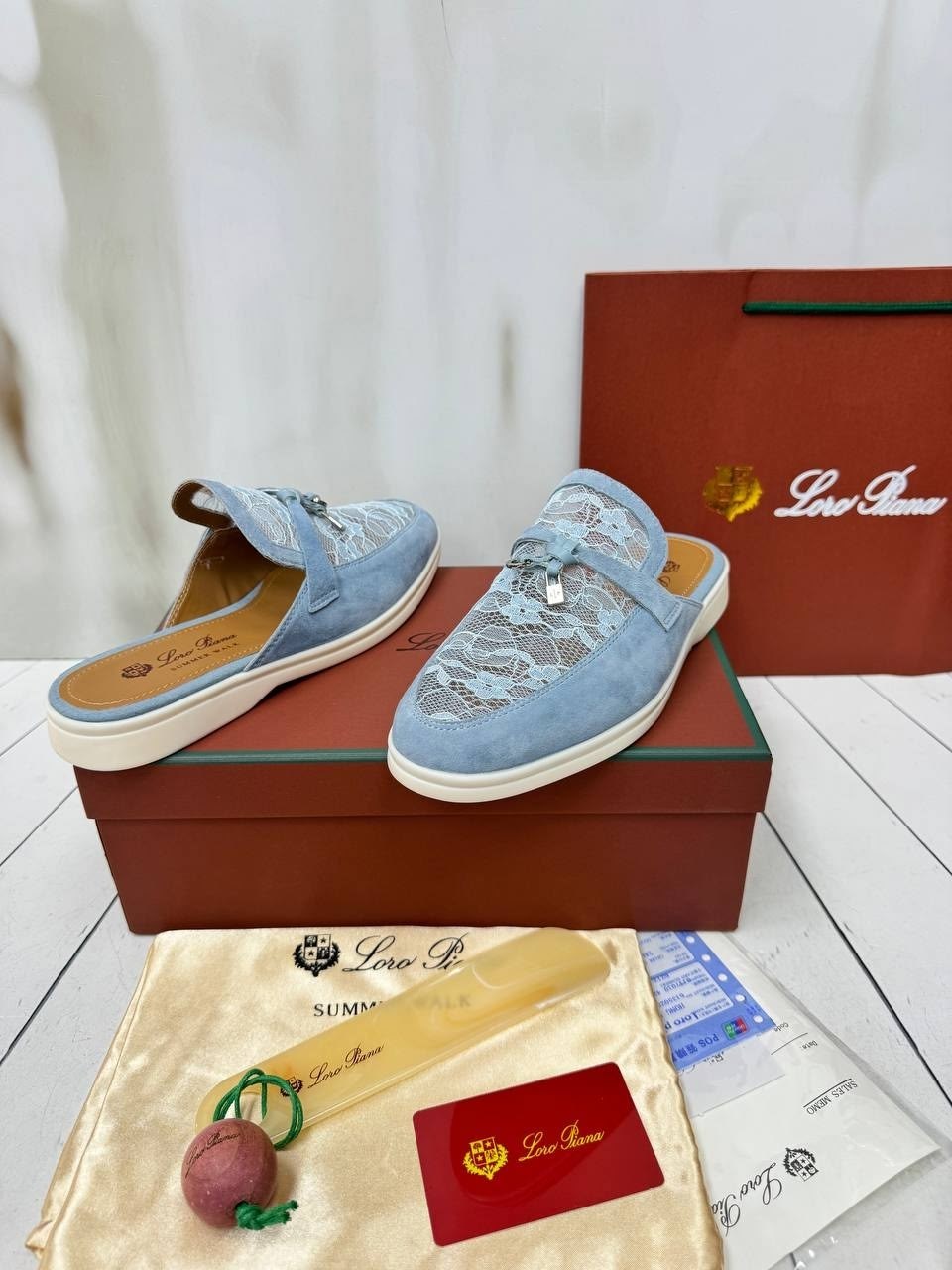 ,мюли loro piana,женские замшевые мюли loro piana голубые,женская ,женские мюли
