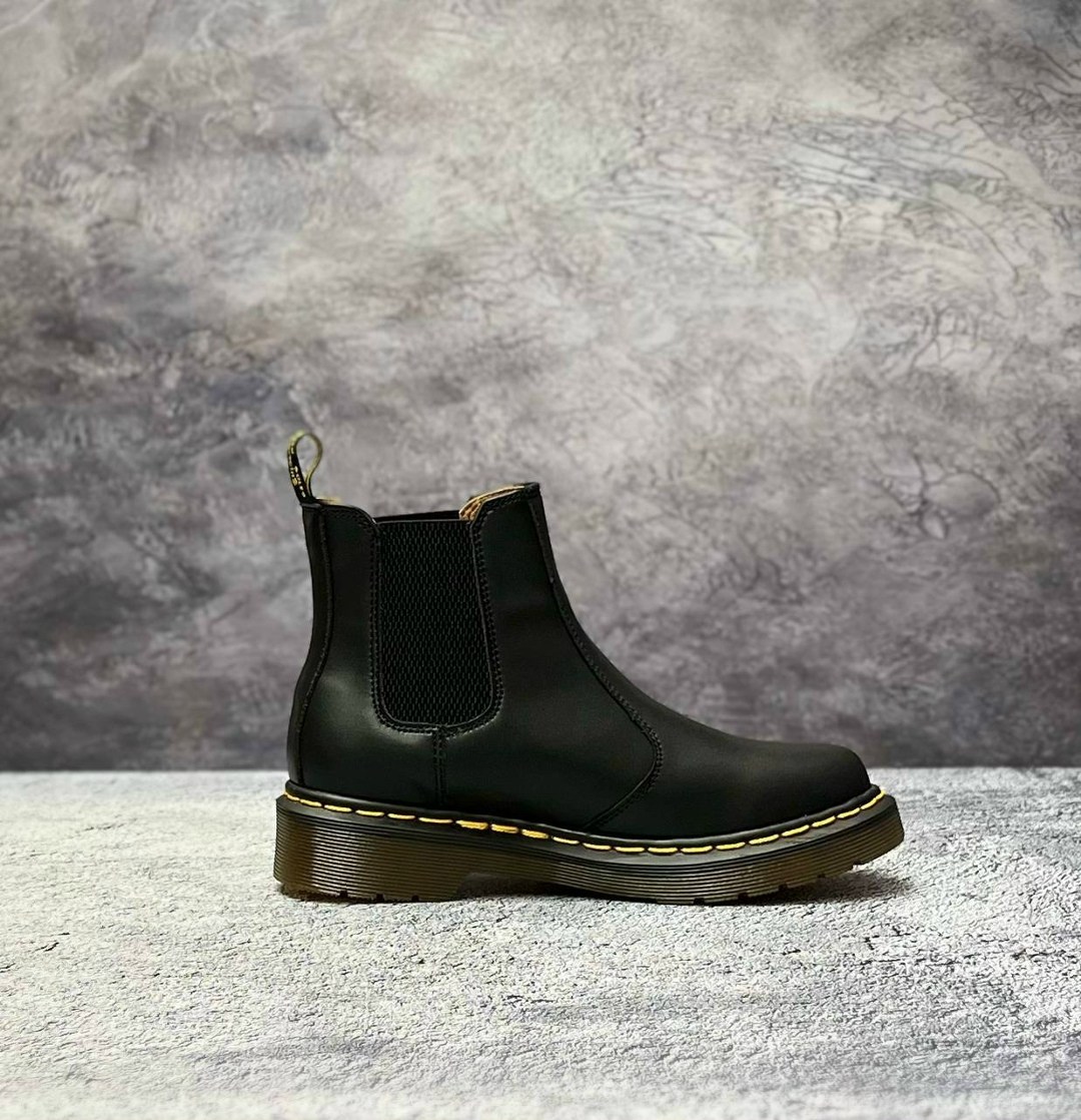 ,dr martens chelsea,dr martens ботинки,ботинки челси из гладкой кожи dr martens 2976,ботинки челси